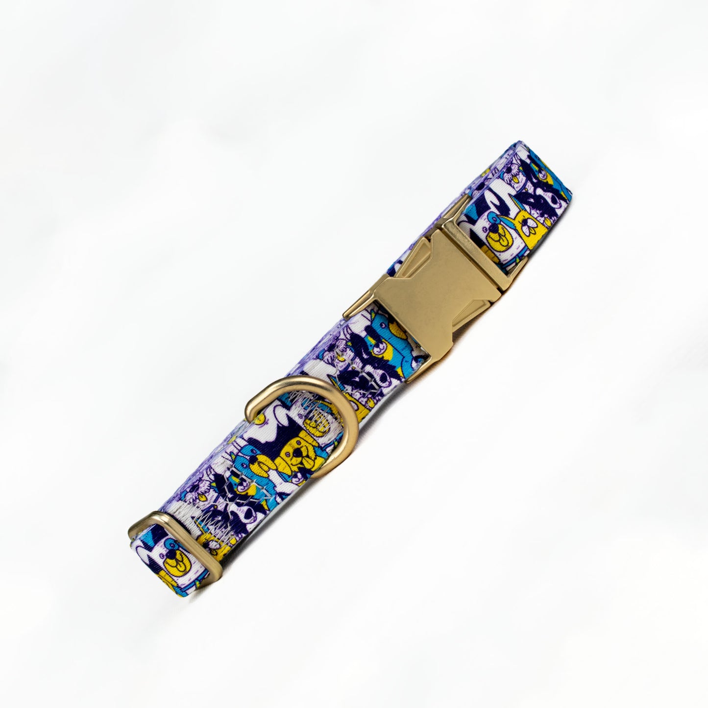 Wooferoo Canine Collage Classic Dog Collar